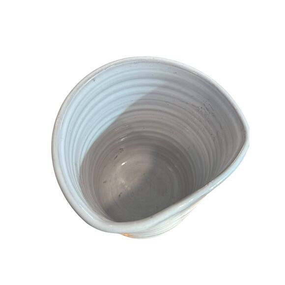 Pottery Used Tea Bags Pot Flower Floral Studio Pottery Handmade - Picture 5 of 8